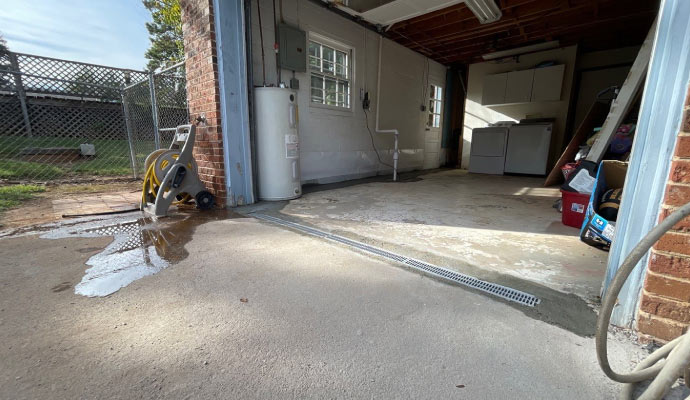 Entryway Drainage System Installation in Asheville & Arden