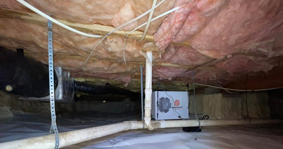 Crawl space insulation