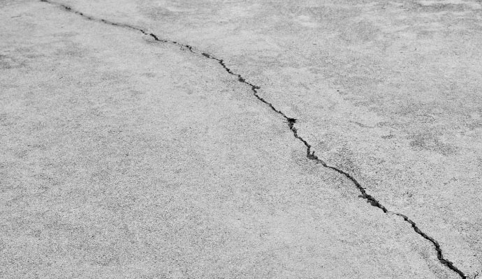 Crack on floor