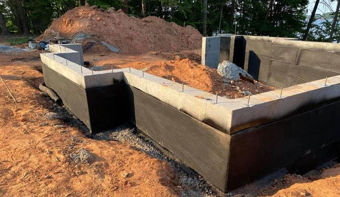 New construction foundation